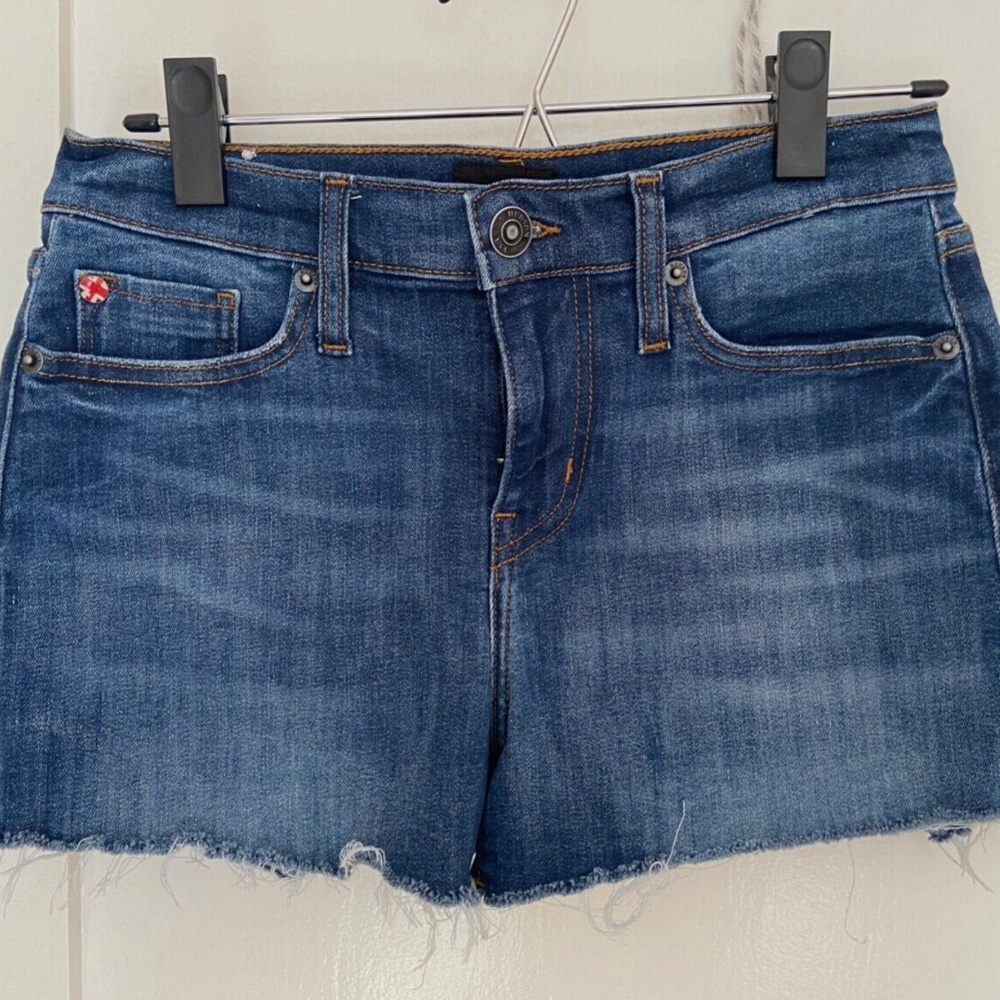 Hudson denim cut off shorts "Gracie" mid rise size 25